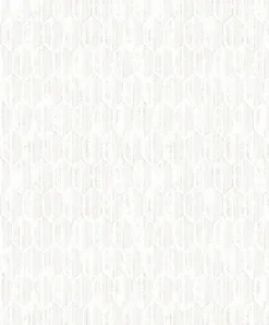 2959-AWIH-2211 Kendall Off-White Honeycomb Geometric Wallpaper