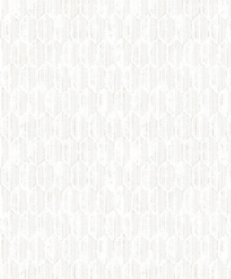 2959-AWIH-2211 Kendall Off-White Honeycomb Geometric Wallpaper