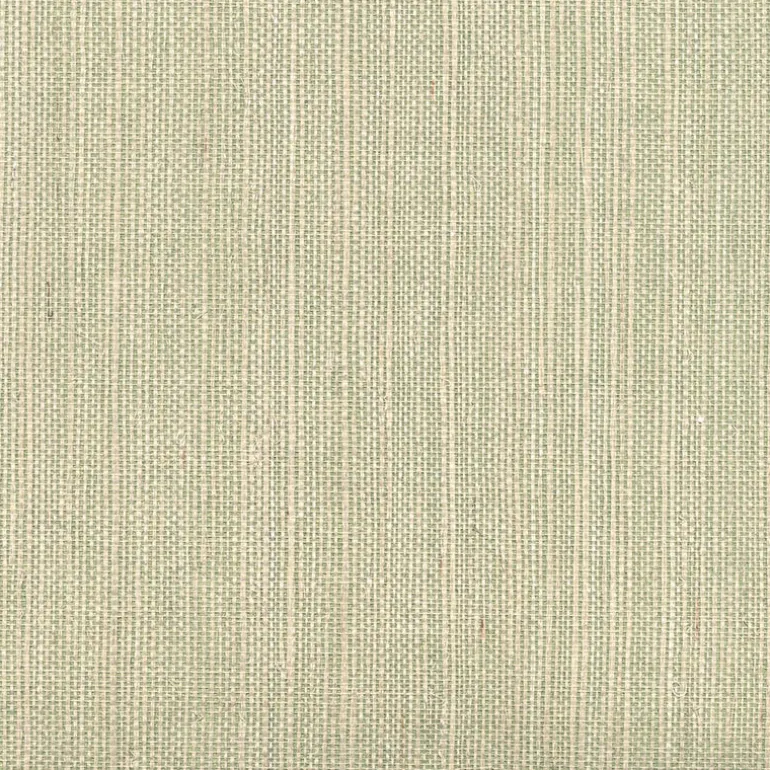 Barbora Light Green Grasscloth Wallpaper