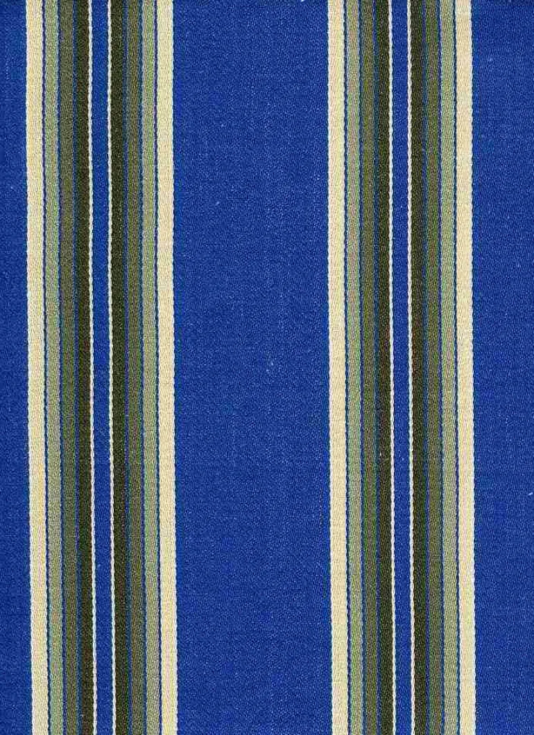 Bastille Stripe True Blue Laura Kiran Fabric