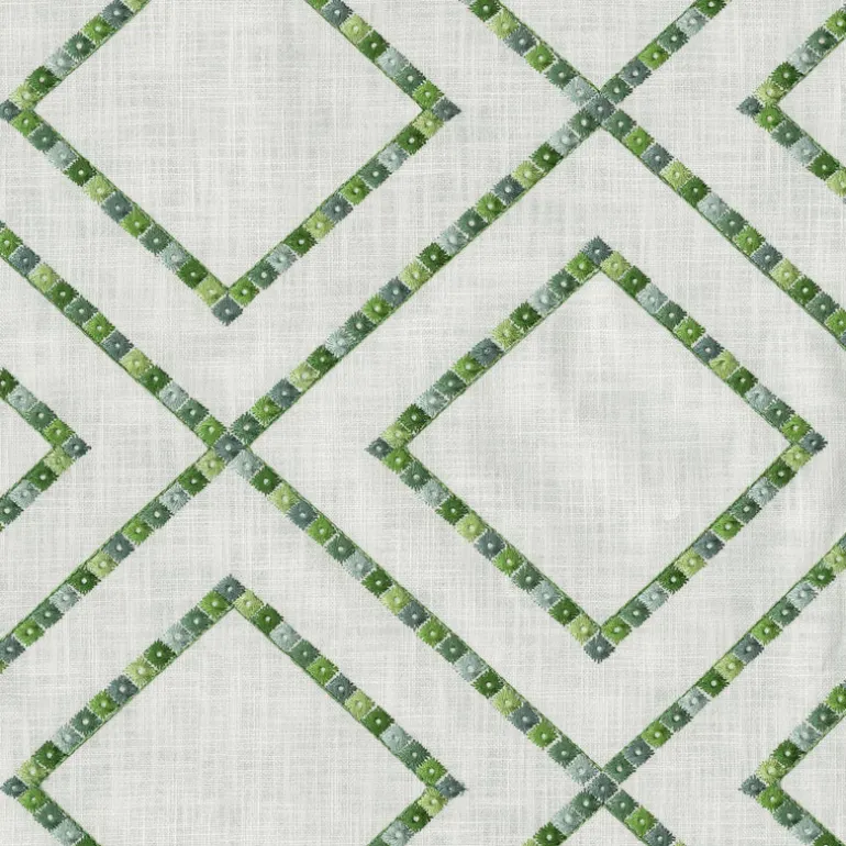 Beaded Lattice Emb 410511 Meadow PK Lifestyles Fabric