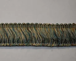 BF4004 23/63 Green Brown Tan 2 inch Brush Fringe