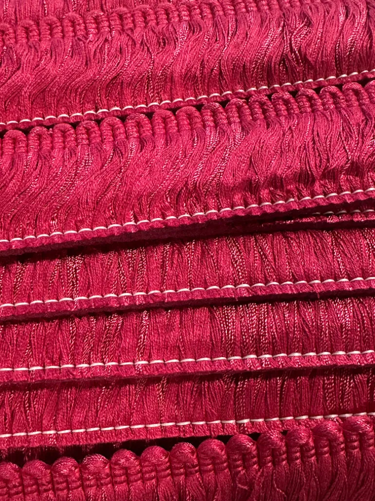 BF4018 42 Hot Fuchsia Pink 2 inch Belagio Brush Fringe