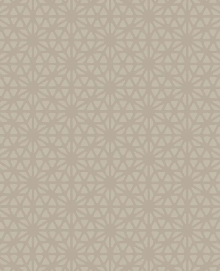 Billie Taupe Geometric Wallpaper