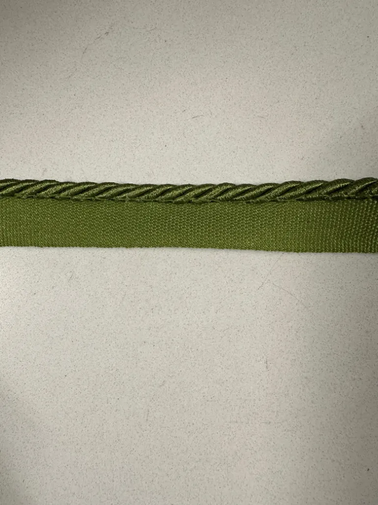 BIR806/107 Green 1/4 inch Twisted Lipcord Trim