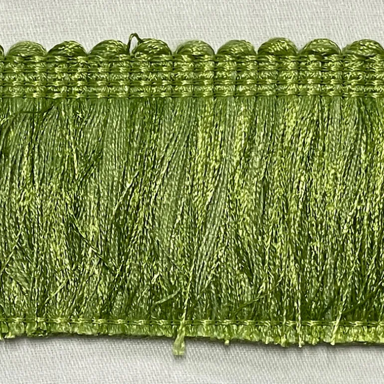 BIR606/105 Lime Green 2 inch Brush Fringe