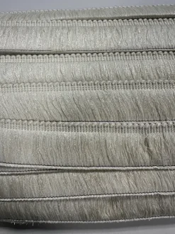 BIR606/3 White 2 inch Brush Fringe