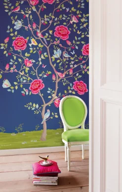 Blue Morning Glory Wallpaper Mural