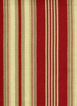 Bordeaux Stripe Tomato Laura Kiran Fabric