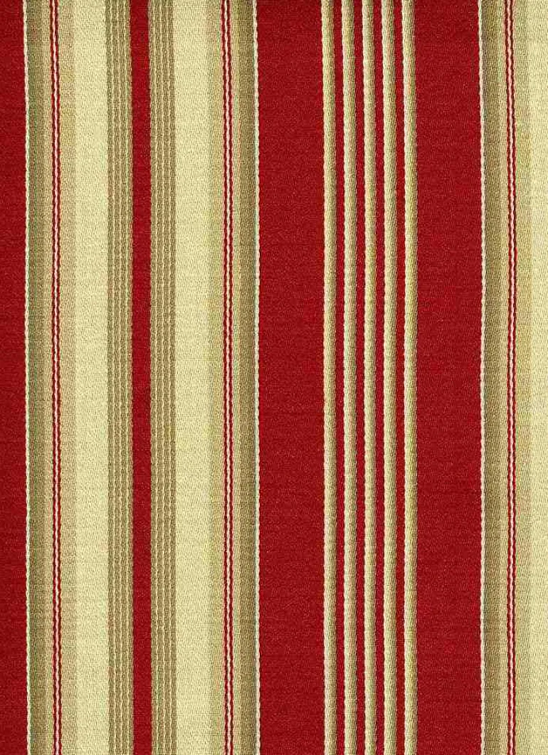 Bordeaux Stripe Tomato Laura Kiran Fabric