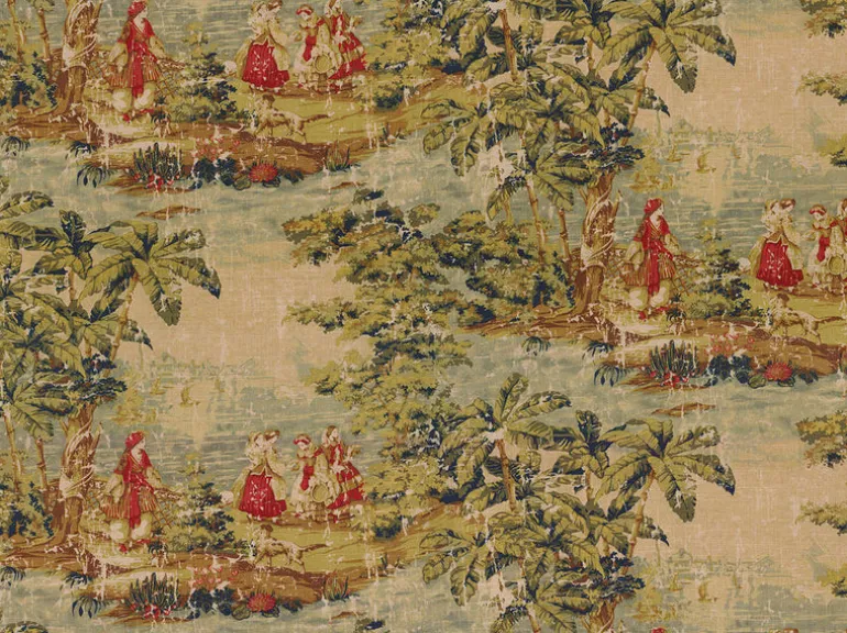 Bosporus Antique Red Covington Fabric