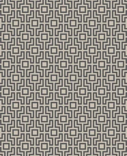 Boxwood Black Geometric Wallpaper