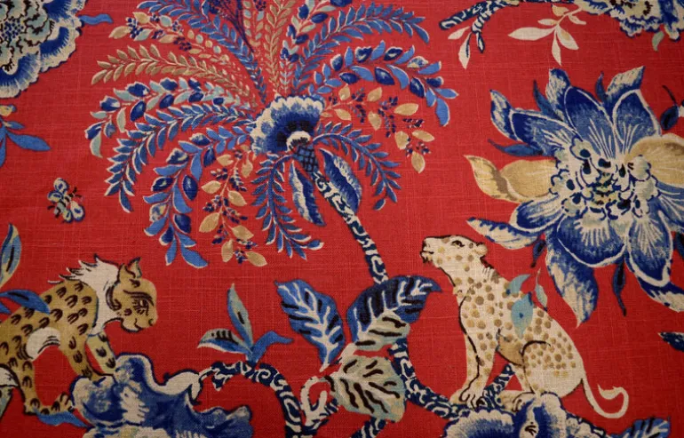 Braganza Poppy Waverly Fabric
