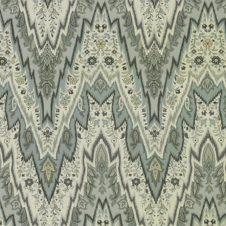 Bray Flamestitch 750692 Mineral Williamsburg PK Lifestyles Fabric