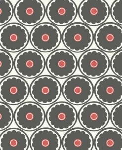 Buttercup Black Flower Wallpaper