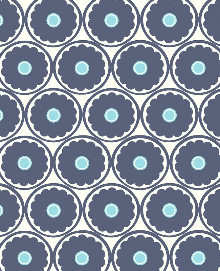 Buttercup Blue Flower Wallpaper