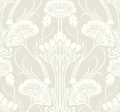 CA1568 Beiges Nouveau Damask Wallpaper