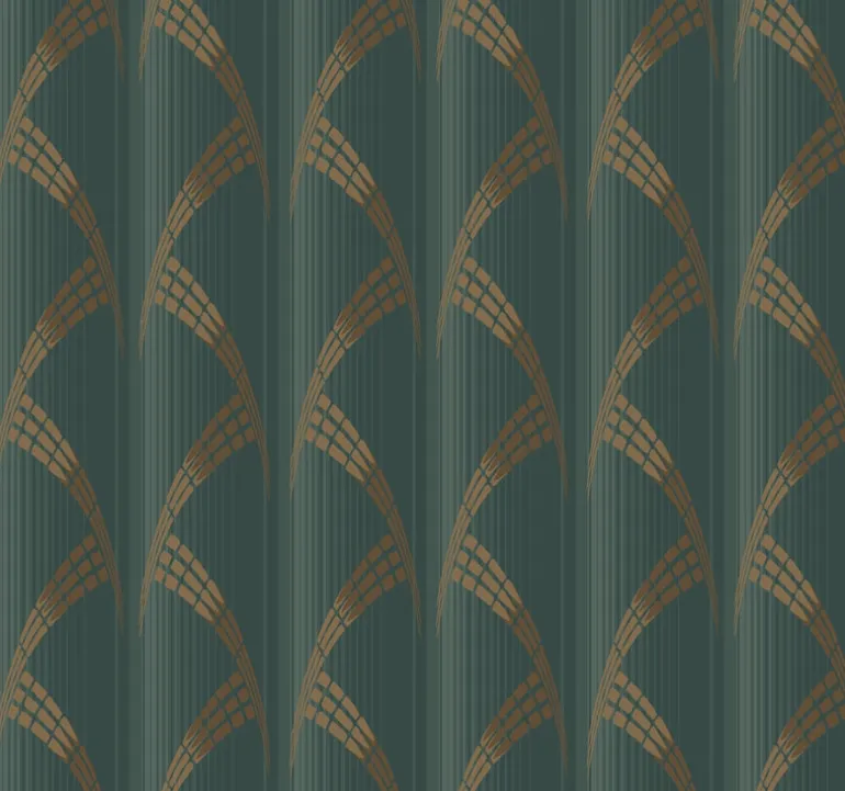 CA1582 Greens Metropolis Wallpaper