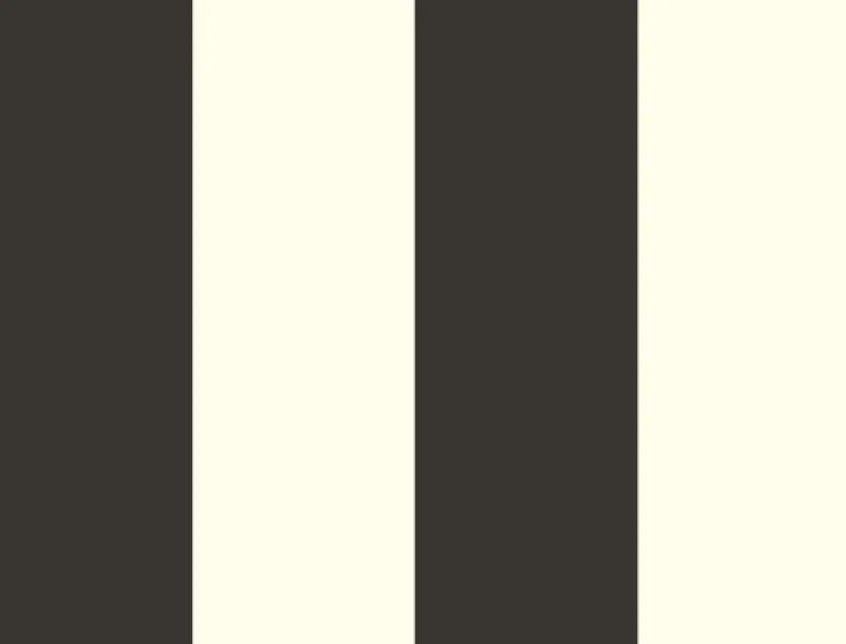 Canvas Stripe Black/White Magnolia Home Vol. II Wallpaper