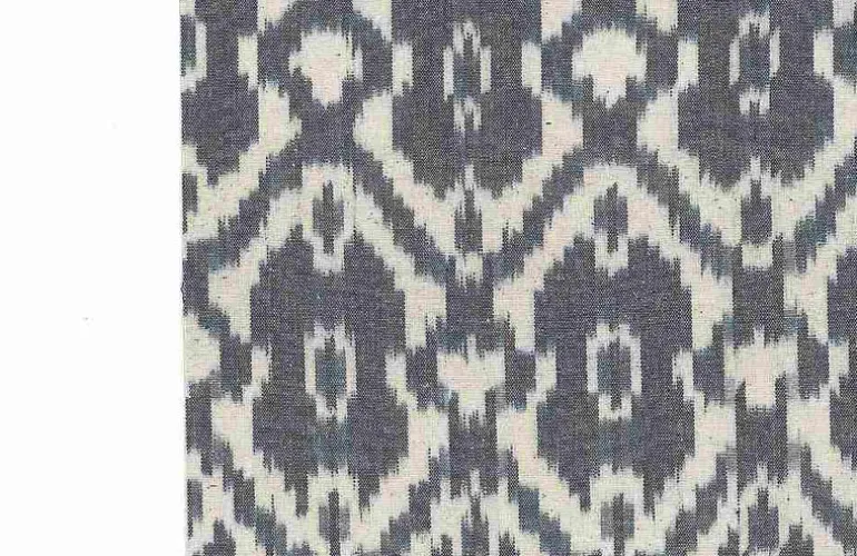 Caravan Ikat Old Blue Laura Kiran Fabric