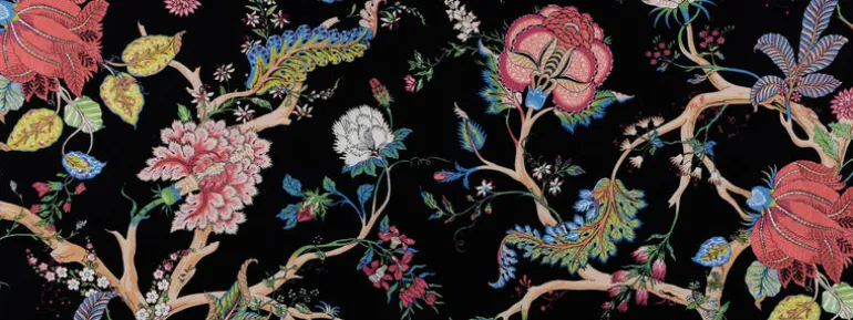 Ceylan Bachette 34 Black Covington Fabric