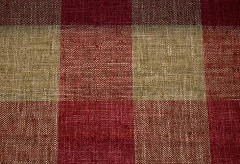 Check Please Red Pepper Kaufmann Fabric