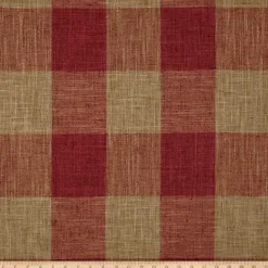 Check Please Red Pepper P Kaufmann Fabric