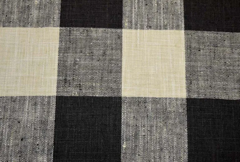 Check Please Thunder Kaufmann Fabric