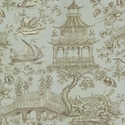 Chinoiserie Toile 750700 Spa Williamsburg PK Lifestyles Fabric
