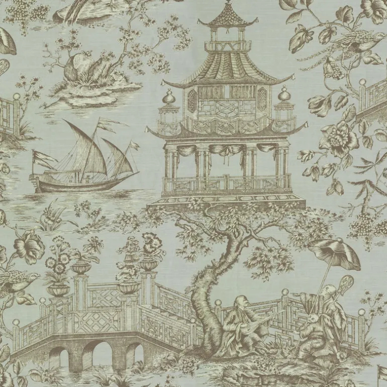 Chinoiserie Toile 750700 Spa Williamsburg PK Lifestyles Fabric