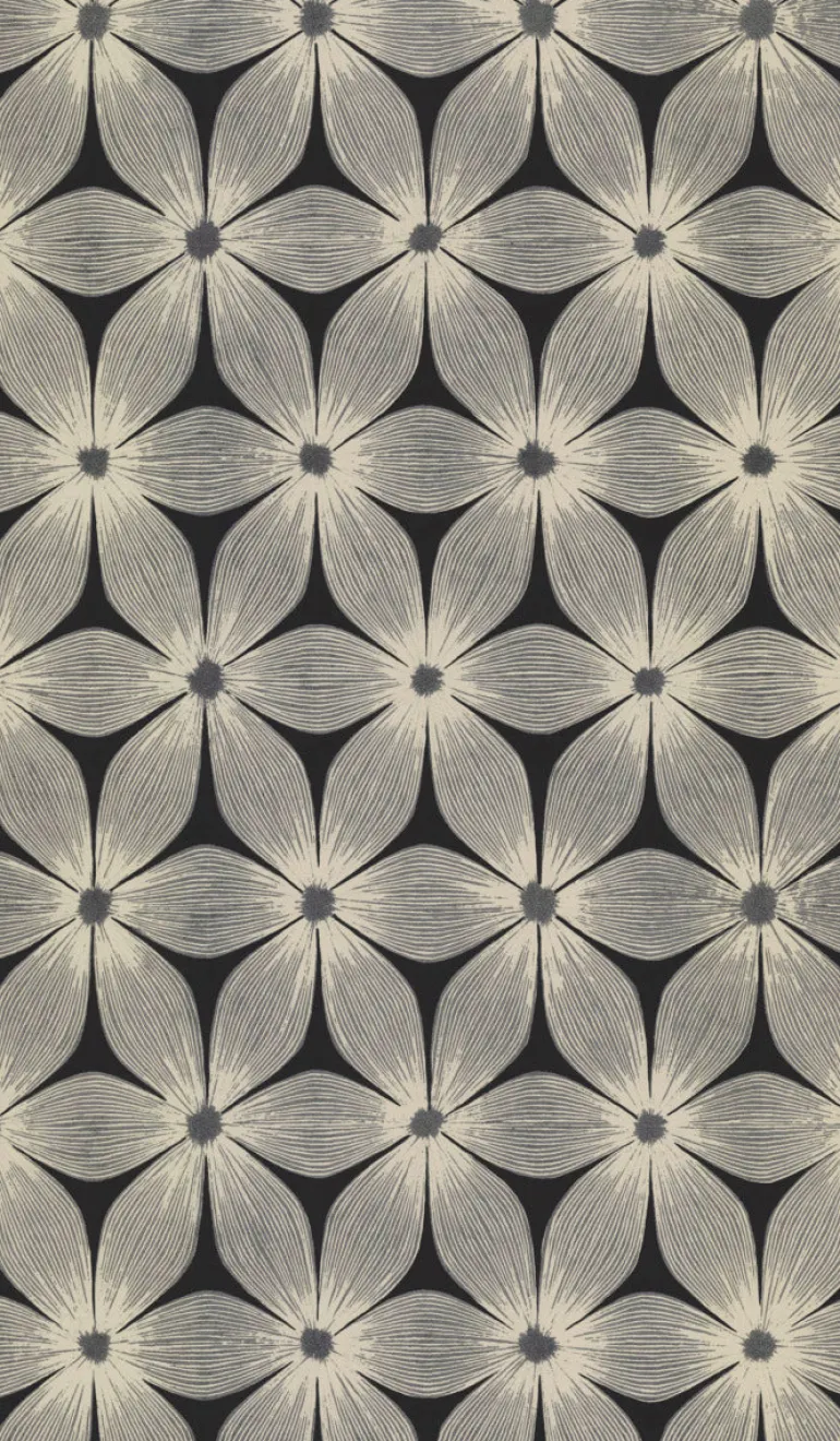 CI2305 Black Silver Everlasting Wallpaper
