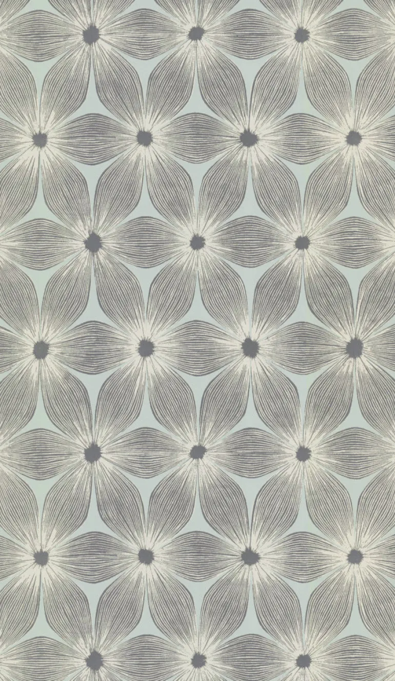 CI2303 Blue Silver Everlasting Wallpaper