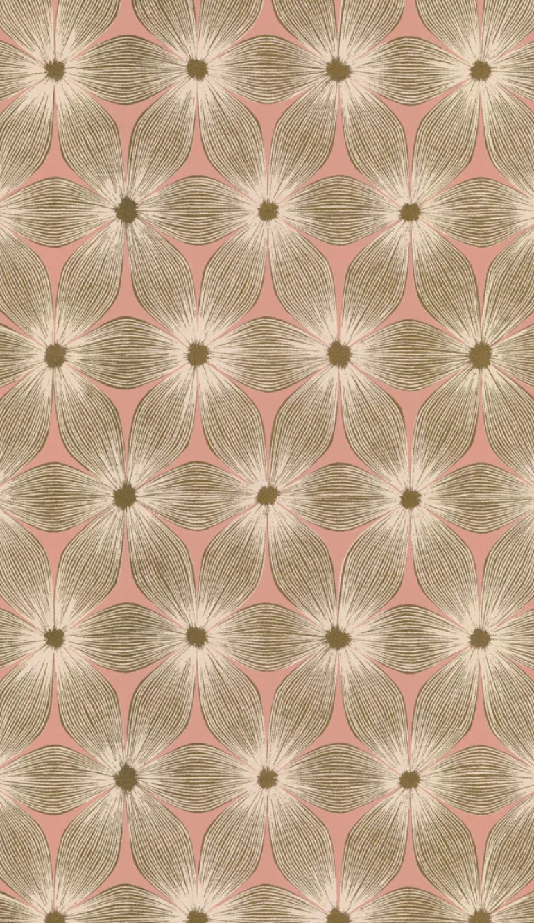 CI2301 Coral Gold Everlasting Wallpaper