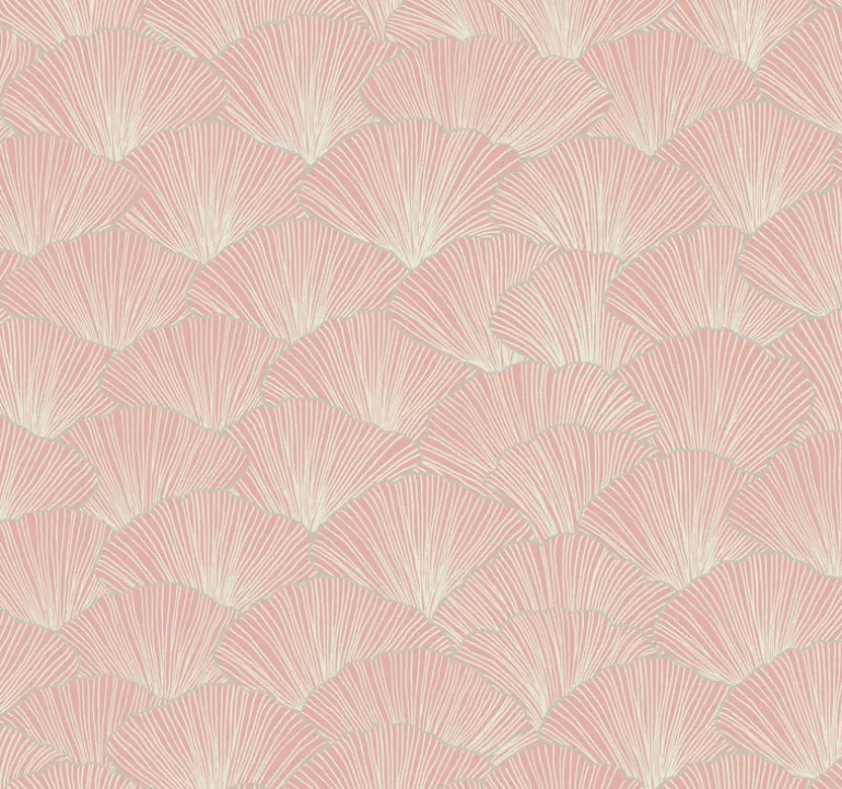 CI2334 Coral Luminous Ginkgo Wallpaper