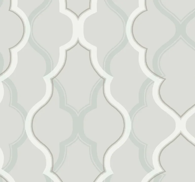 CI2397 Silver Double Damask Wallpaper