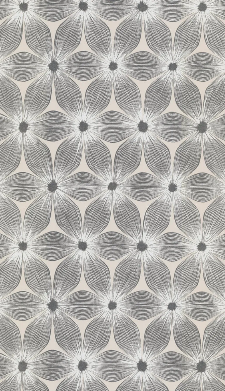 CI2302 White Silver Everlasting Wallpaper