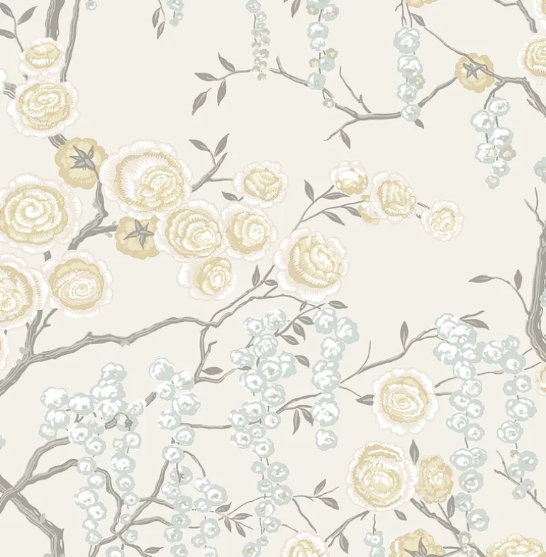 Citrine Peony Tree Wallpaper