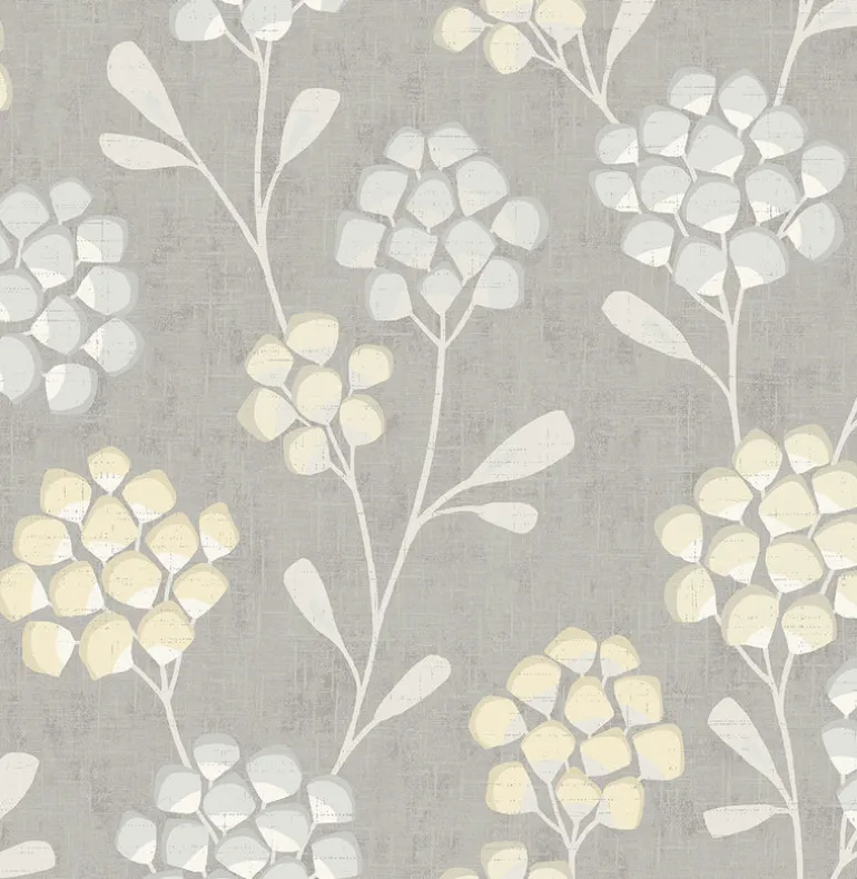 Citrine Scandi Flora Wallpaper