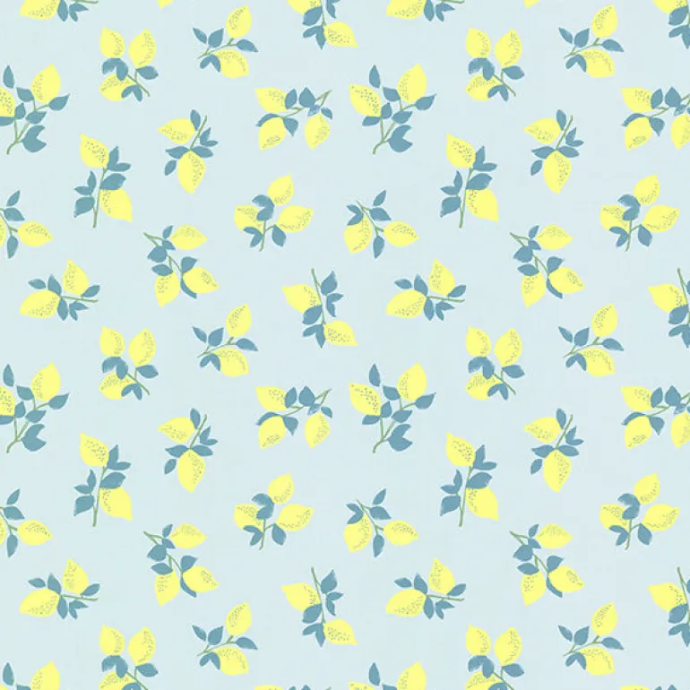 Citron Blue Juicy Lemon Wallpaper