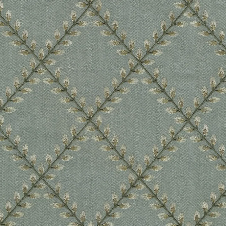 Clover Lane Emb 410573 Mist PK Lifestyles Fabric