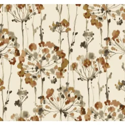 CN2105 Orange Flourish Wallpaper