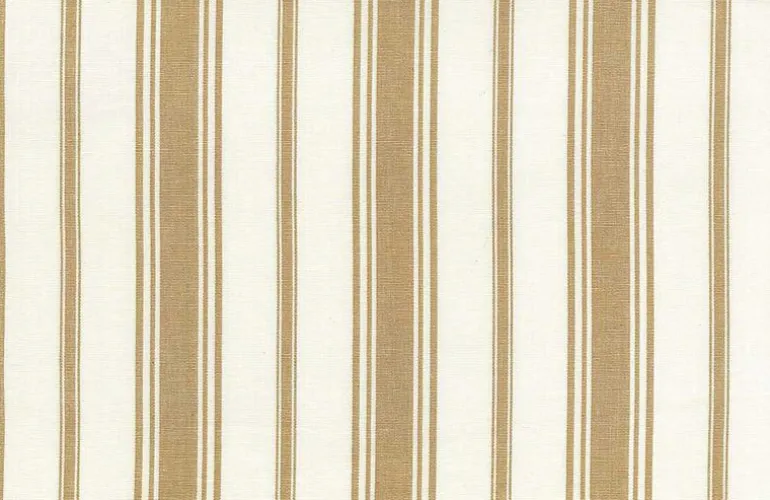Coastal Stripe Tan Laura Kiran Fabric