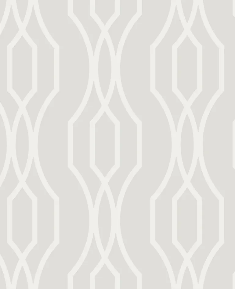 Coventry White Trellis Wallpaper