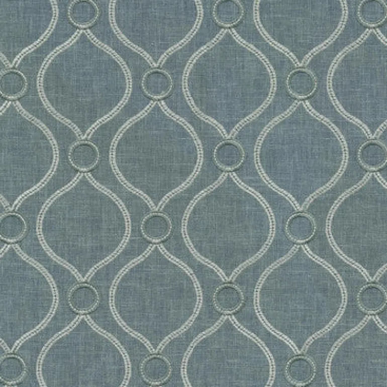 Curveball Emb 410603 Chambray PK Lifestyles Fabric