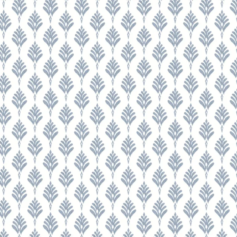 CV4459 Blue French Scallop Wallpaper