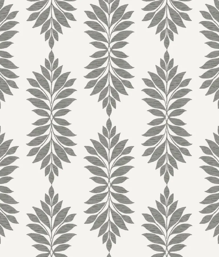 CV4427 Gray Off White Broadsands Botanica Wallpaper
