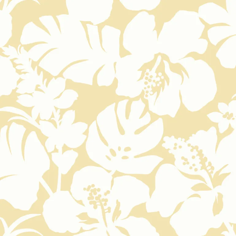 CV4437 Yellow Hibiscus Arboretum Wallpaper