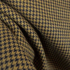 D2123 Houndstooth Black with Gold Fabric
