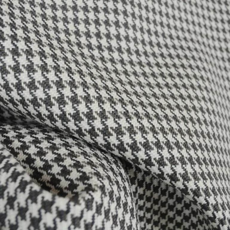 D2924 Houndstooth Charcoal Upholstery Fabric