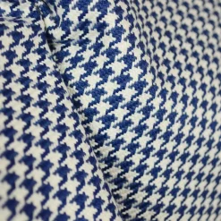 D2922 Houndstooth Navy Blue Fabric